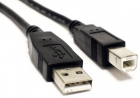 White label USB printerkabel zwart lengte 1,8 meter MRCS101 053400 - 1